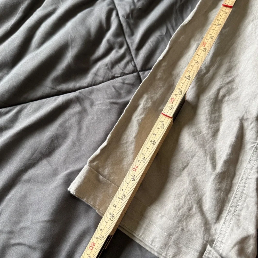 Banana Republic Martin Fit Pants Womens 0 Grey Excellent Linen Blend Utility
